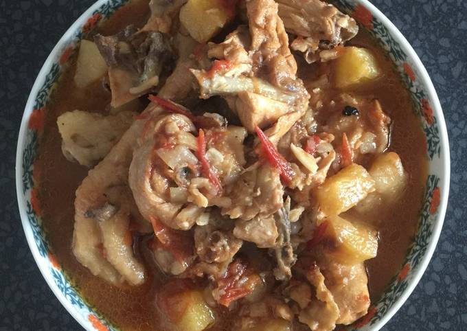 Step-by-Step Guide to Make Any-night-of-the-week Chicken stew tomato and pineapple