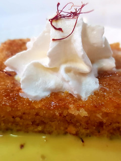 صورة لوصفة بسبوسة الحليب بالزعفران 🤤
