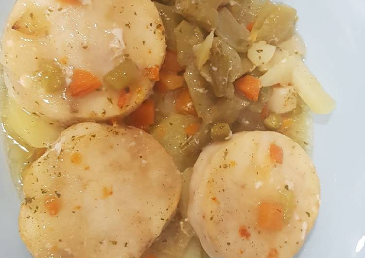 Merluza con verduras