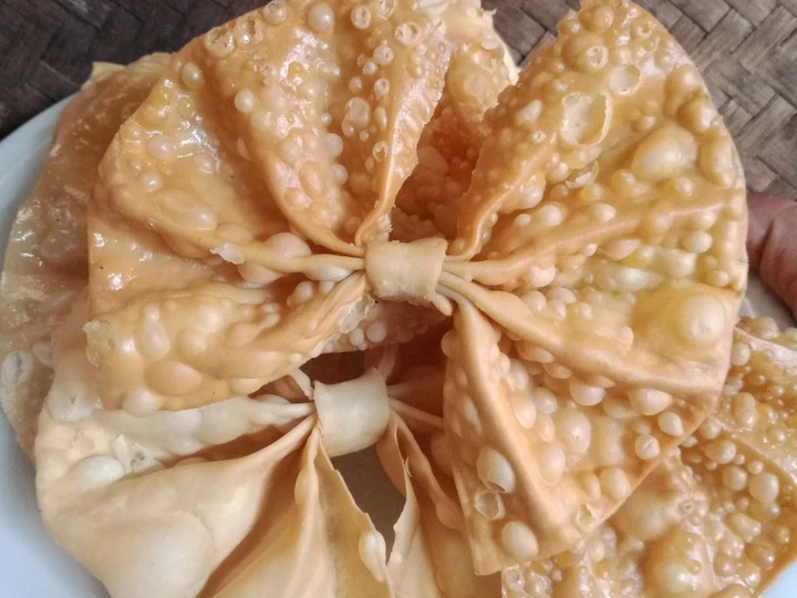 Cara Gampang Membuat Resep  PANGSIT Goreng PITA yang Lezat Sekali, Menggugah Selera