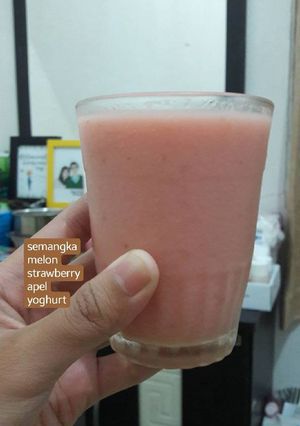 Foto resep Jus Semangka-Melon-Strawberry-Apel