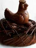 Salted Caramel Mousse Cake for Easter