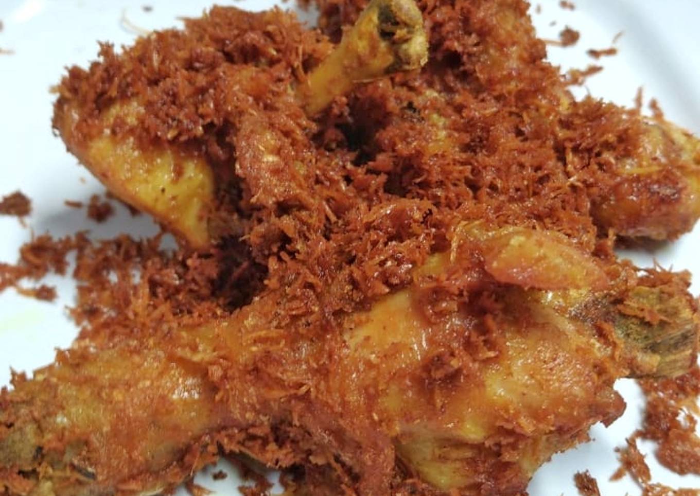 Ayam goreng serundeng praktis