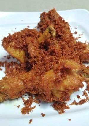 Foto resep Ayam goreng serundeng praktis