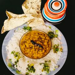 A picture of Spinach Dal (palak Dal).