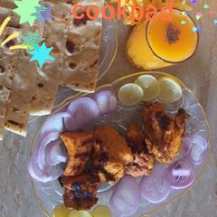 A picture of Chicken tikka.