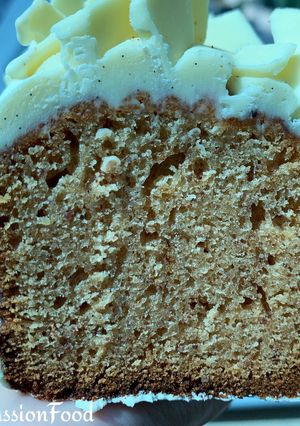 Une photo de Cake vanille - Tonka du chef Christophe Michalak@4PassionFood