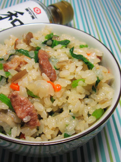 【料亭和露】豚肉菠菜炊飯 的食譜成品照片