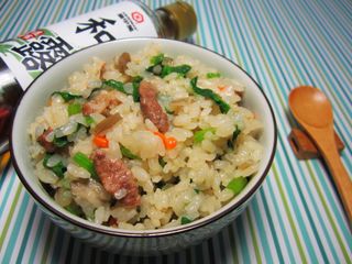 【料亭和露】豚肉菠菜炊飯
