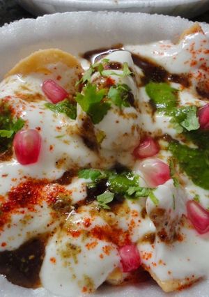 A picture of Bhalla-Papdi Chaat.