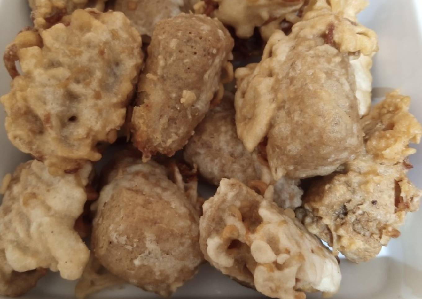 Tahu pong isi mie goreng
