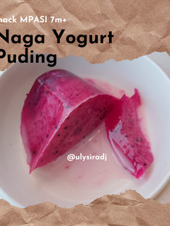 Foto resep Puding Naga Yoghurt, snack mpasi 7m+