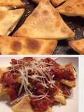 Crunchy Italian nachos (ravioli) with spicy tomato sauce