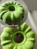 Bolu Pandan Isi Cokelat (Tanpa Minyak)