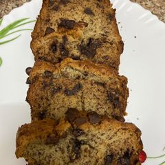 Chocolate chip banana bread A picture of Chocolate chip banana bread.