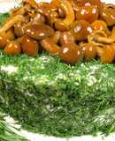 Салат "Грибная поляна" на праздничном столе | "Mushroom glade" salad on the festive table