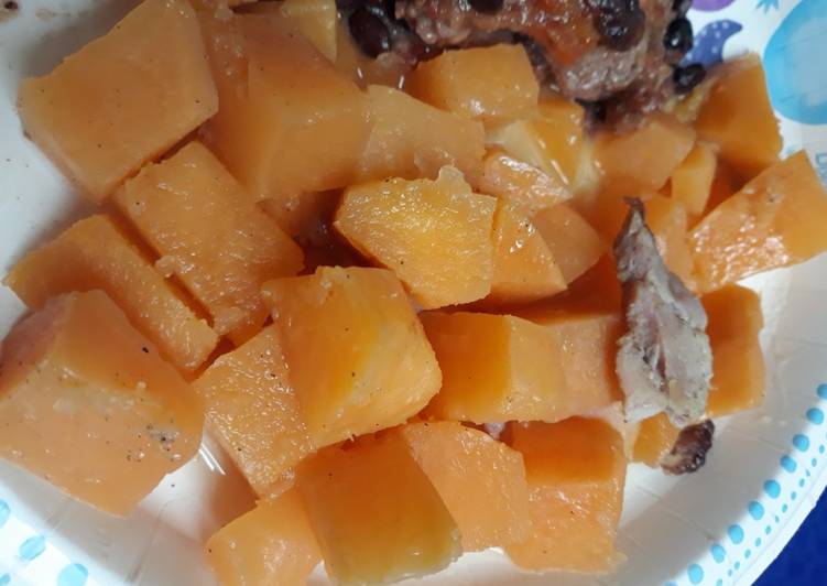 Simple Way to Make Homemade Rutabaga with Ham