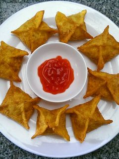 Hình của món Hoành Thánh Chiên Chay.