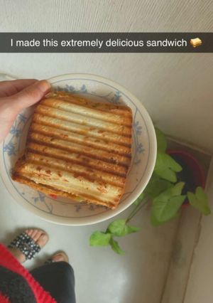 वेज ग्रिल सैंडविच (veg grill sandwich recipe in Hindi) रेसिपी मुख्य फोटो