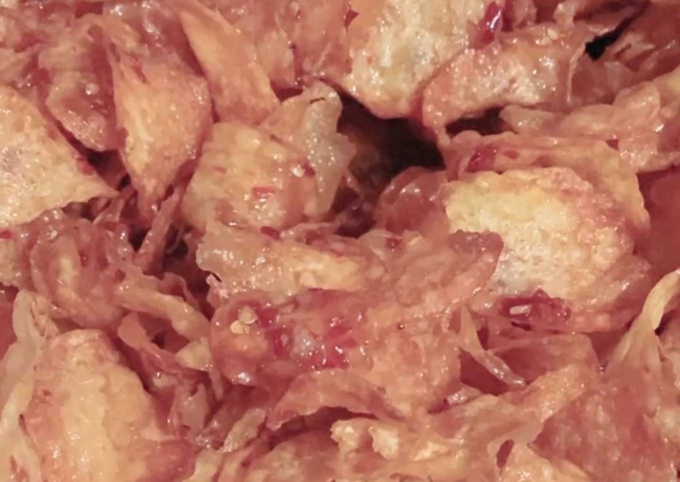 Keripik kentang pedas manis