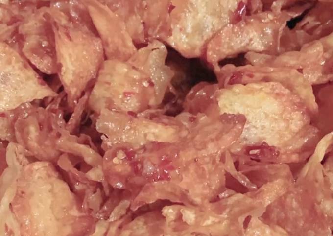 Bagaimana Membuat Keripik kentang pedas manis yang Menggugah Selera