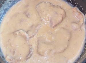 Foto principal de Filetes de cerdo en salsa de queso