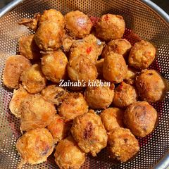 Yam balls🍽 A picture of Yam balls🍽.