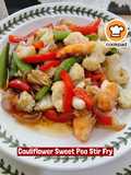👩‍🍳Cauliflower Sweet Pea Stir Fry