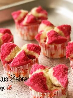 Foto resep Bolu Kukus Zebra (tanpa soda)