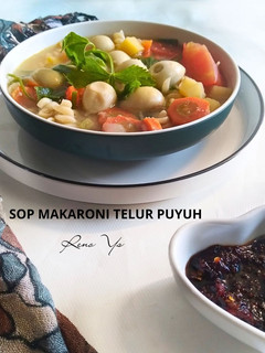 Foto resep Sop Makaroni Telur Puyuh