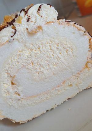 Pavlova tekercs recept fotója