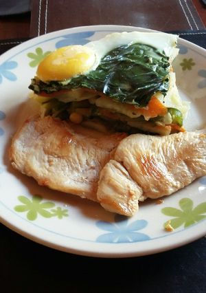 Una foto de Colchón de verduritas a la Essen