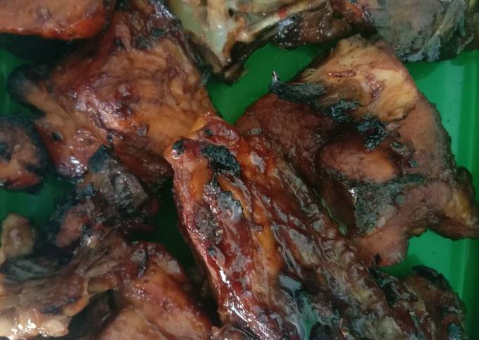 Ayam nya bisa di bakar ato di goreng