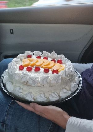 Una foto de Postre chaja para cumpleaños de mi pastora