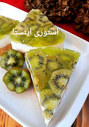 عکسی از دستور چیزکیک کیوی
