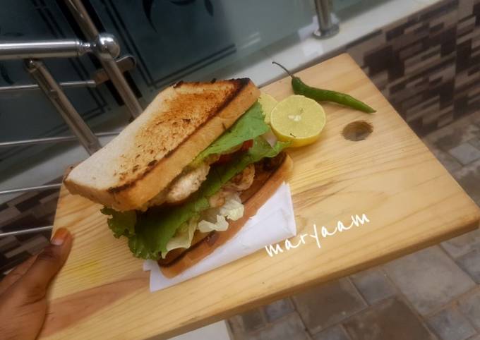 Recipe of Eric Ripert Chicken patty sandwich