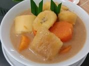 Gambar ubi putih rebus