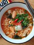 Mì Hải Sản (Trai, Sò Điệp, Mực Nang Baby) Cay Nhẹ