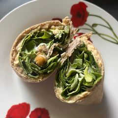 A picture of Crispy Chickpea & Lettuce Wraps.