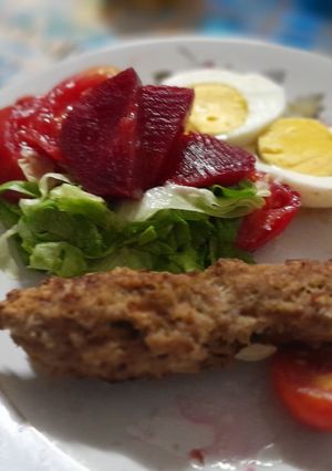 Una foto de Kebab árabe a la uruguaya