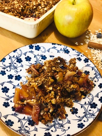 How To Make Really Healthy Apple Crumble which Delicious
