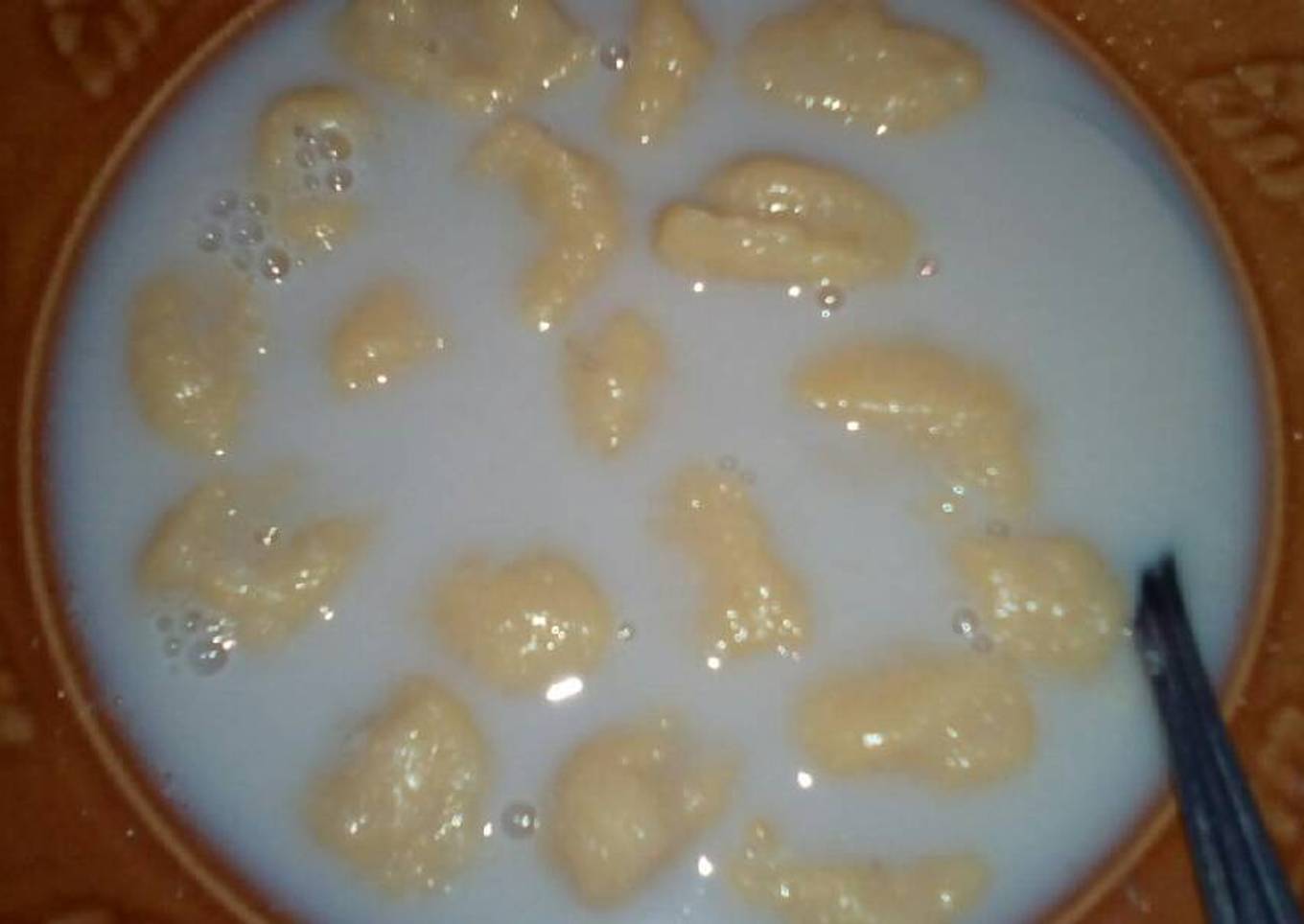 Cendol ubi kuah susu