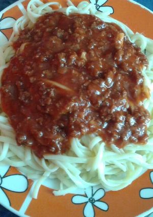 Una foto de Spagueti Nº 78 con salsa