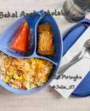 111. Isi Piringku - Nasi Goreng Bakso Sayuran & Nugget Ayam Wortel & Pepaya