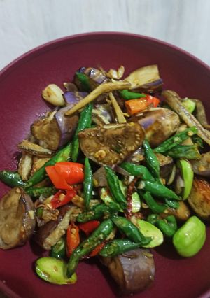 Foto resep Tumis Terong Teri Enak Mudah Simpel
