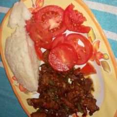 A picture of Dry fry pork #localfoodcontest_Kakamega.