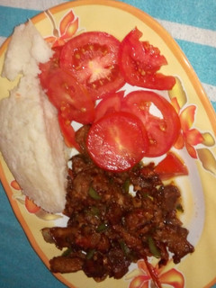 A picture of Dry fry pork #localfoodcontest_Kakamega.
