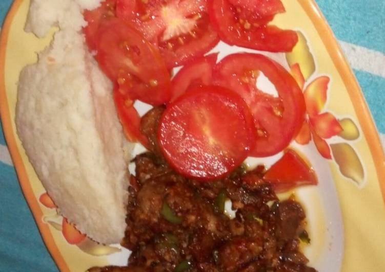 Steps to Make Perfect Dry fry pork #localfoodcontest_Kakamega