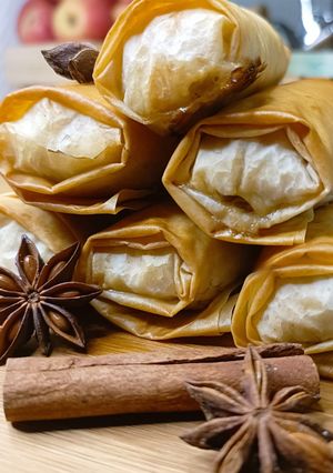 Une photo de 🌱Nems pommes caramel beurre salé