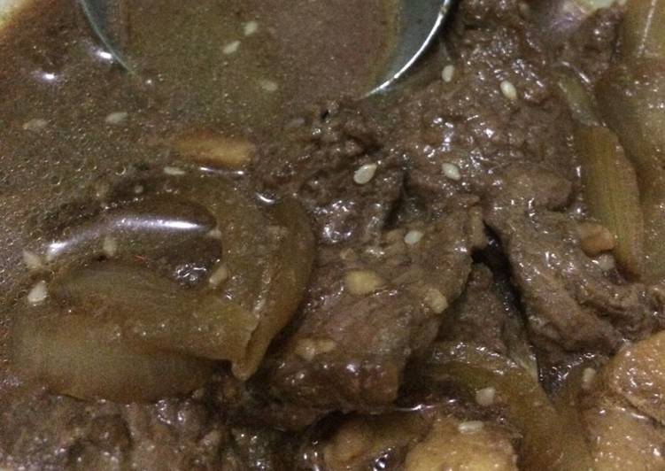 Beef teriyaki ala hokben